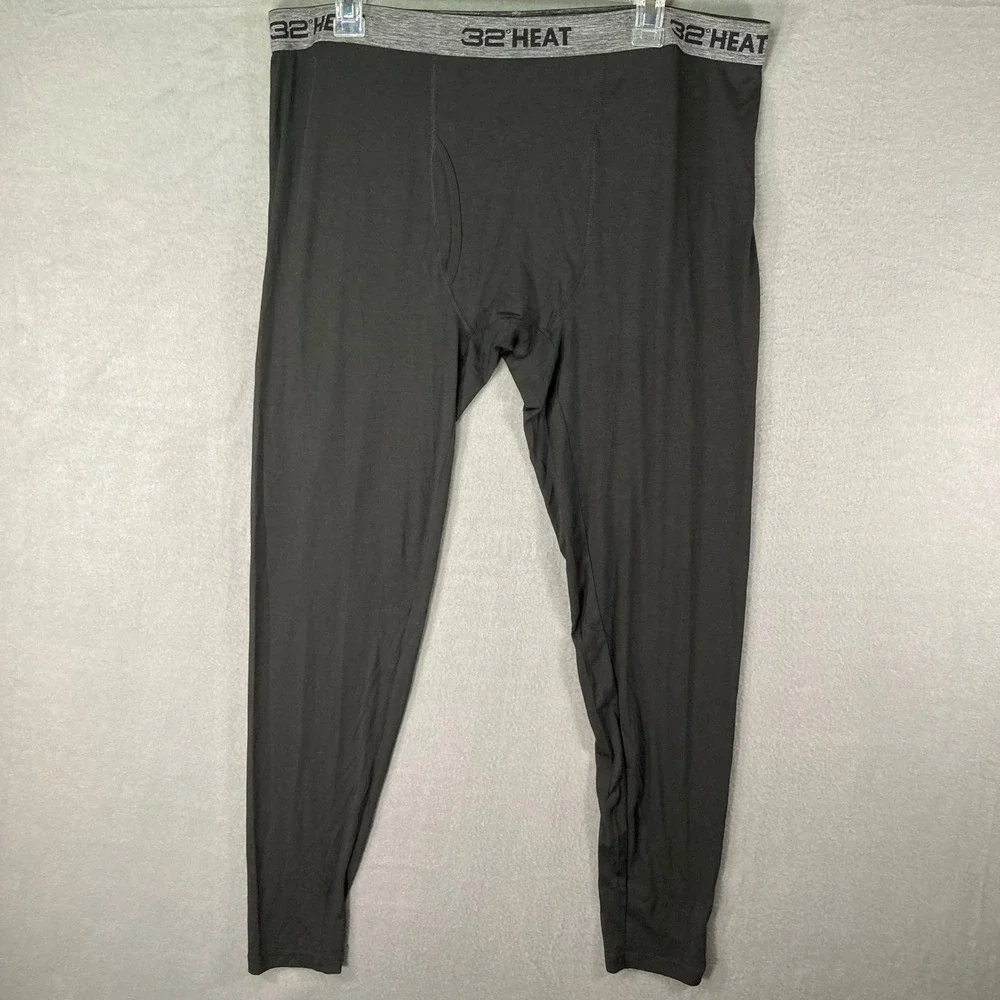32 Degrees Heat Base Layer Pants Mens XL Black Thermal‎ Underwear NWT